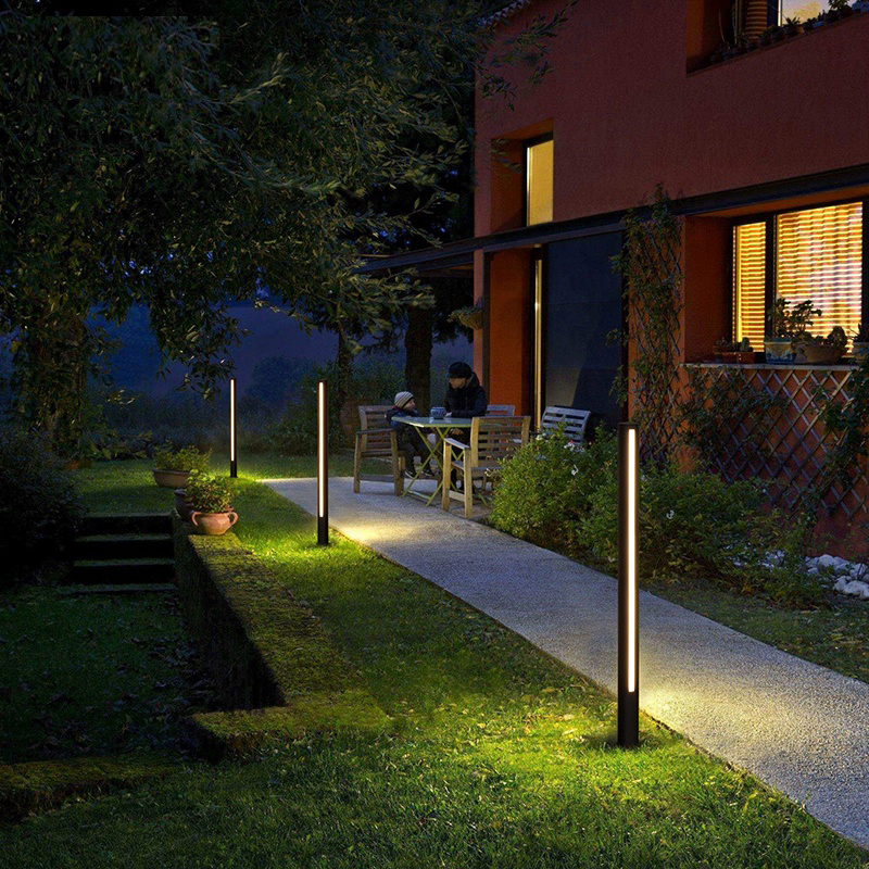 IP44 led lamp outdoor garden bollard light waterproof two side landscape lighting